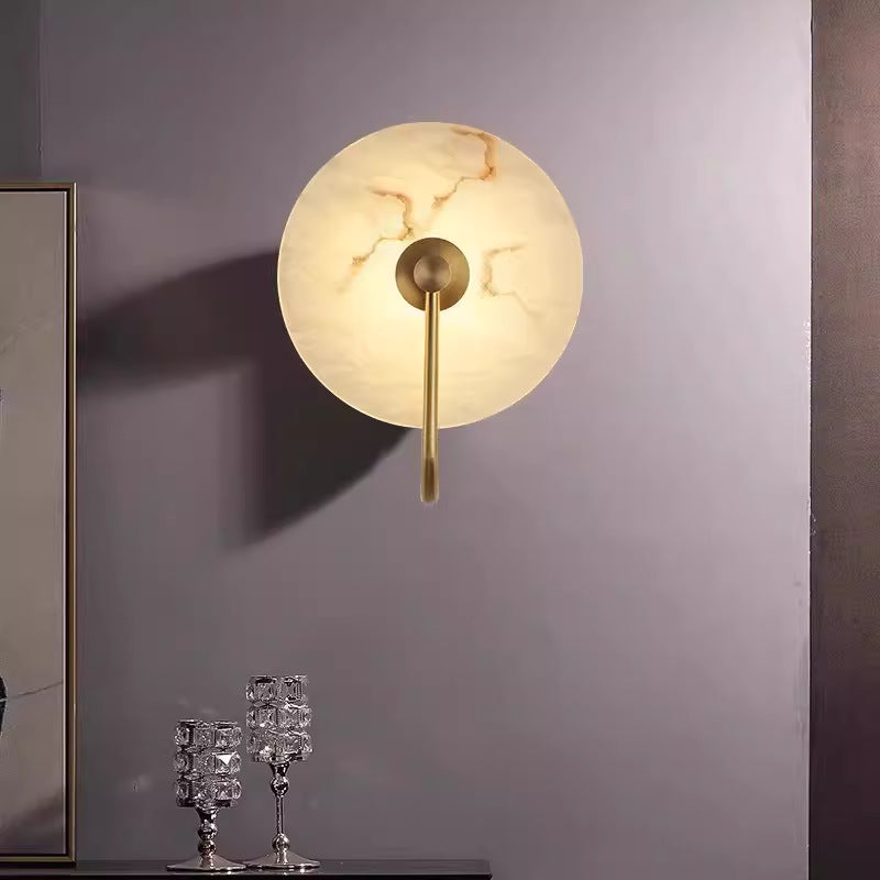 Lumenda | Modern Alabaster Marble LED Wall Lamp for Elegant Interiors