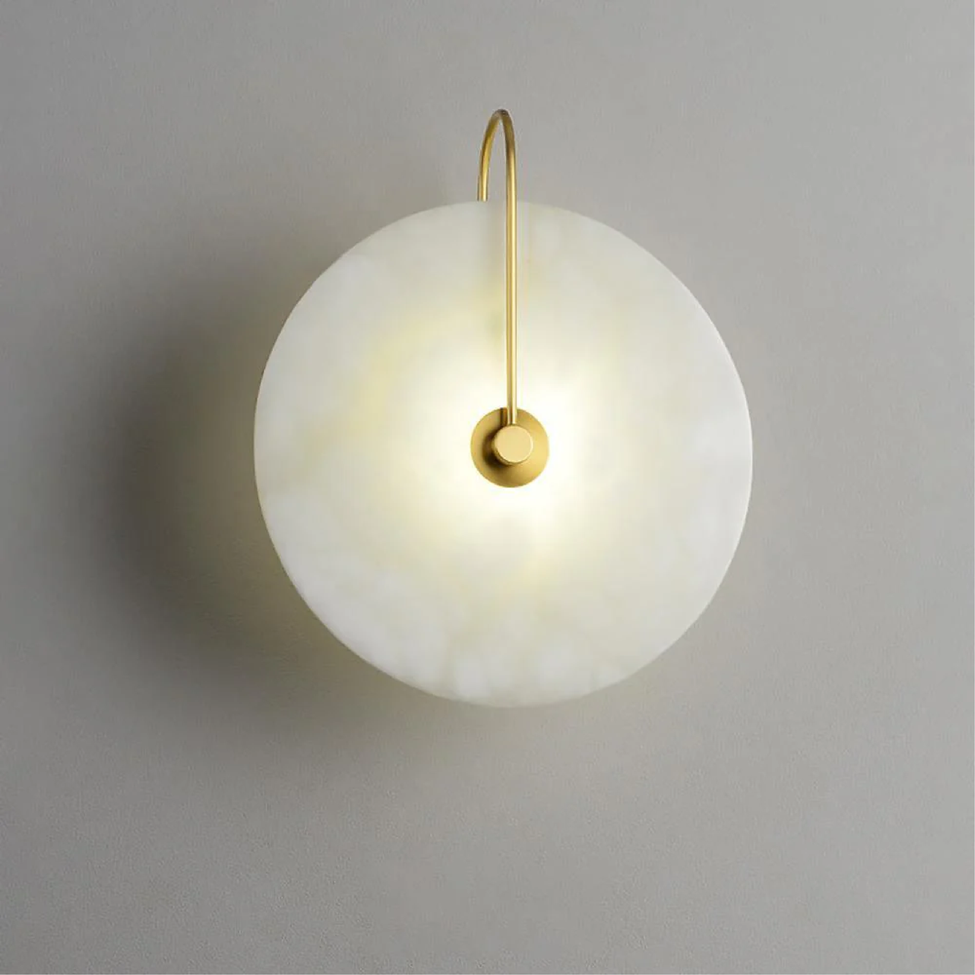 Lumenda | Modern Alabaster Marble LED Wall Lamp for Elegant Interiors