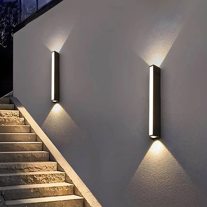 Lumetrax | Elegant 2-Way Outdoor Wall Light for Contemporary Exteriors