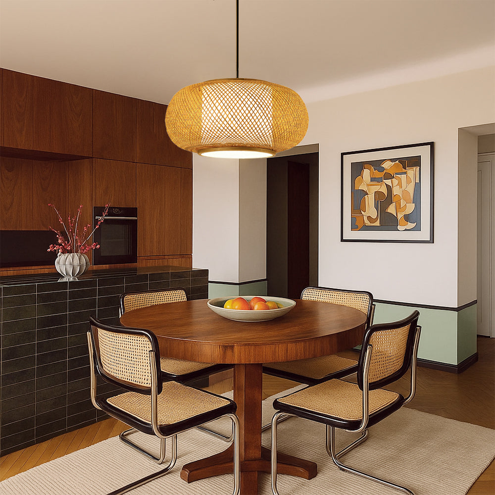 Lumetriq | Vintage Bamboo Pendant Lamp for Warm Natural Lighting