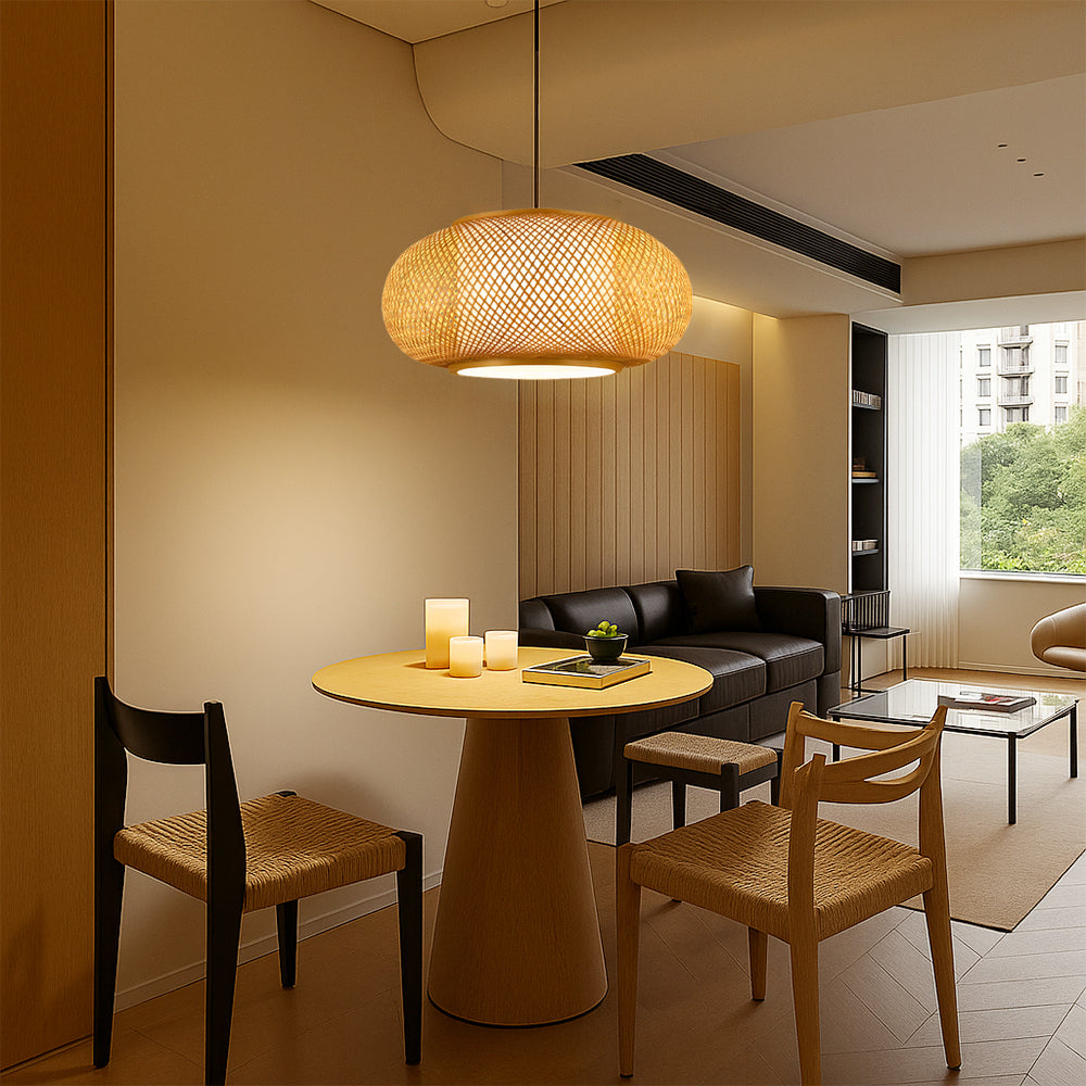 Lumetriq | Vintage Bamboo Pendant Lamp for Warm Natural Lighting