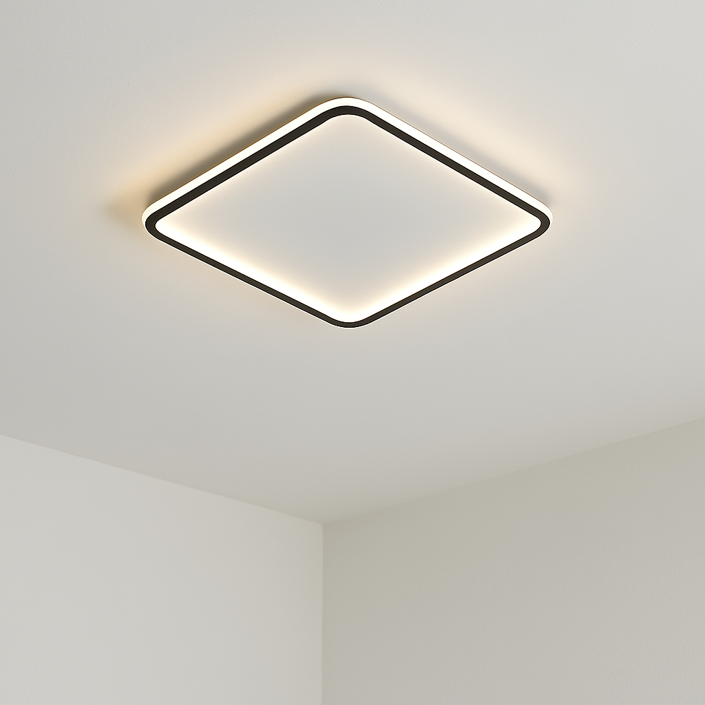 Lumevia | Scandinavian Square Ceiling Lamp with Modern Touch