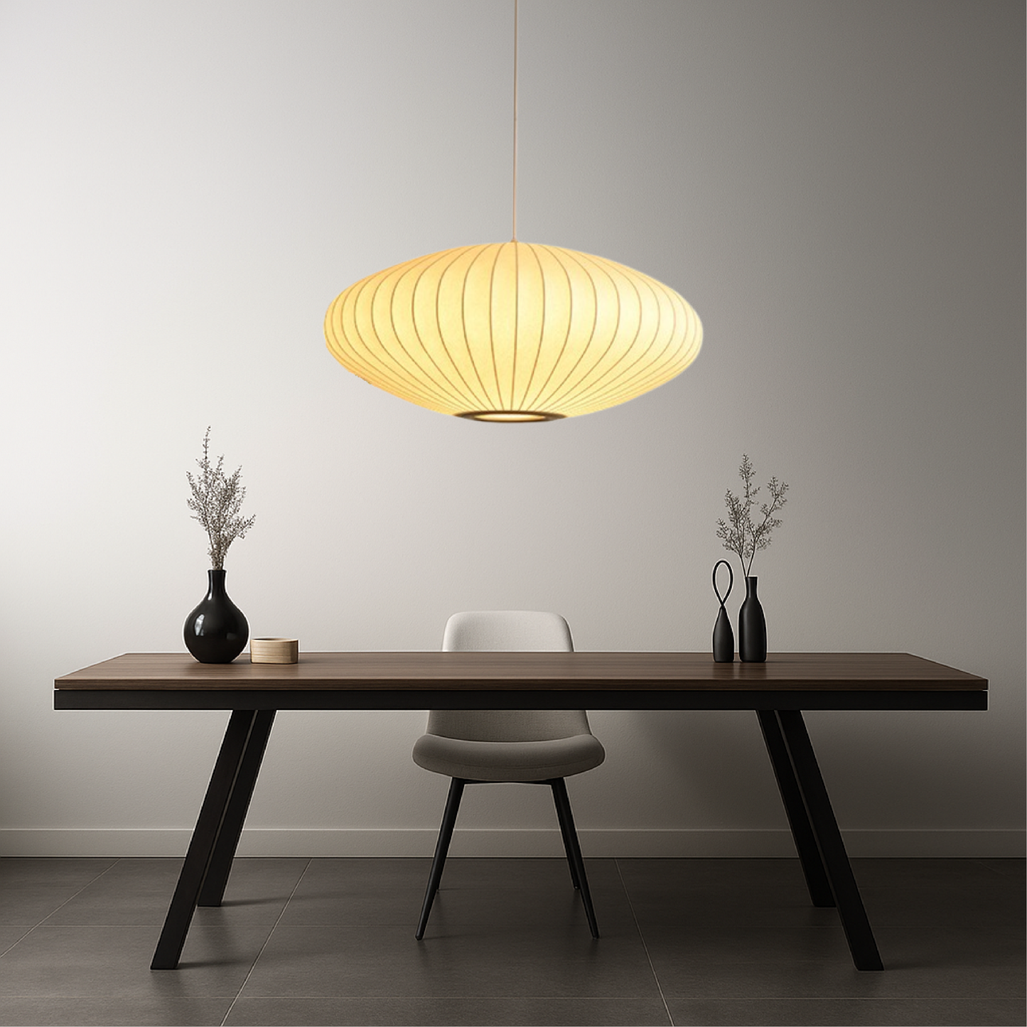 Luminth | Italian-Style Silk Pendant Lamp for Elegant Interiors