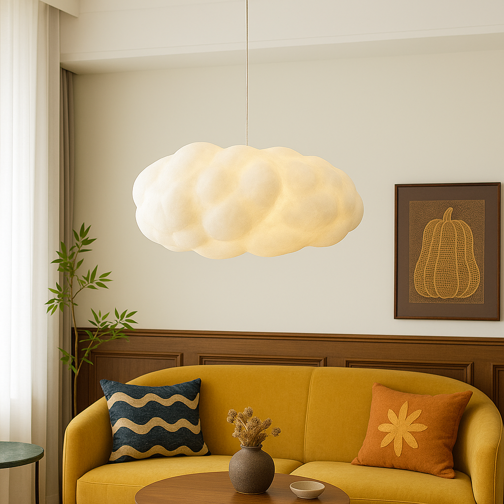 Lumorae | Cloud-Shaped Pendant Lamp with Soft Illumination