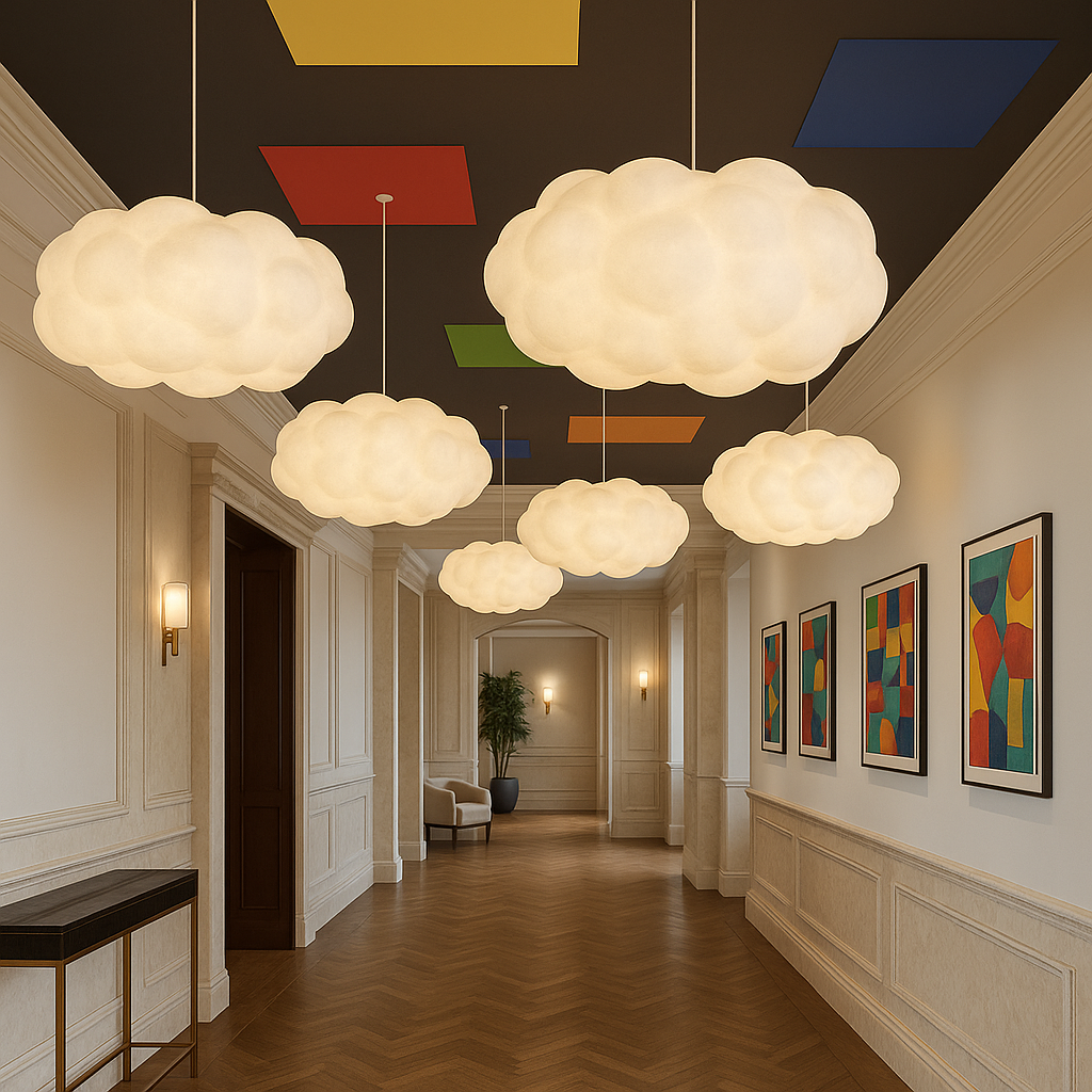 Lumorae | Cloud-Shaped Pendant Lamp with Soft Illumination