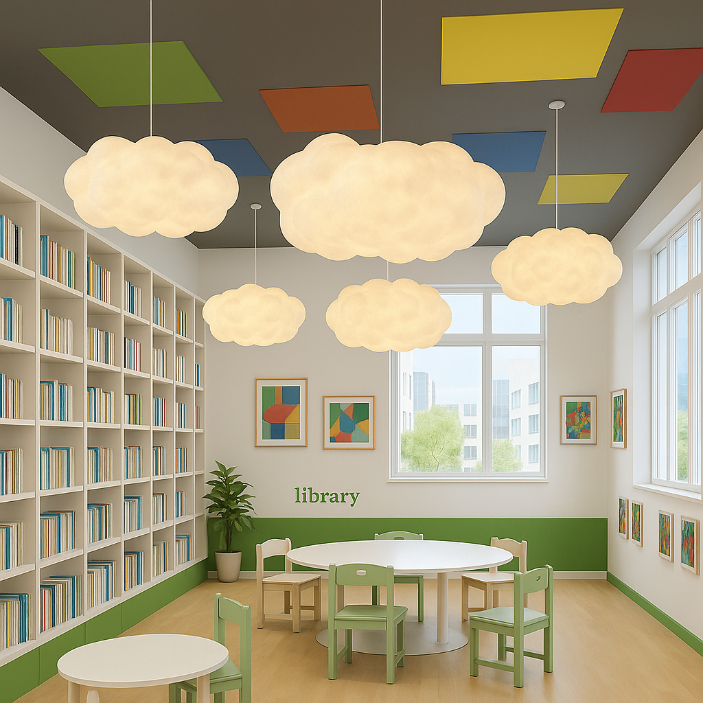 Lumorae | Cloud-Shaped Pendant Lamp with Soft Illumination