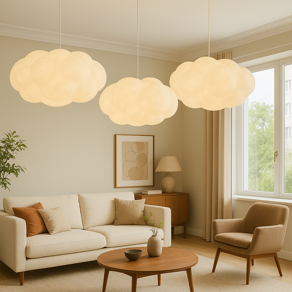 Lumorae | Cloud-Shaped Pendant Lamp with Soft Illumination