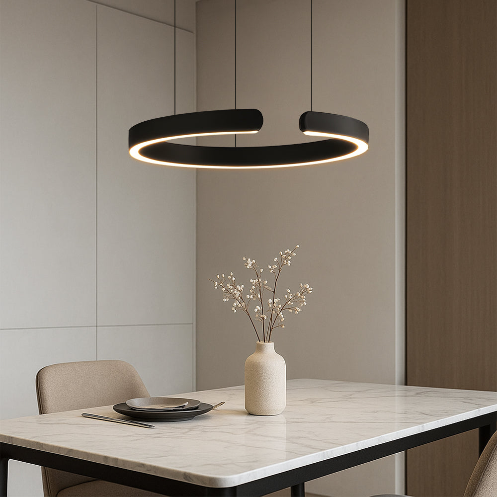 Lumoraq | Minimalist Ring Pendant Lamp with Elegant Aesthetics