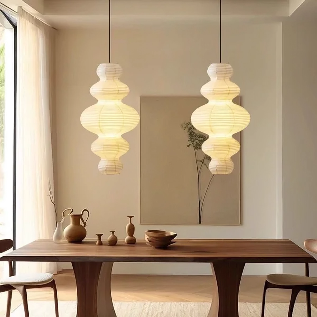 Lumory | Multi-layered Rice Paper Pendant Lamp for Home Living