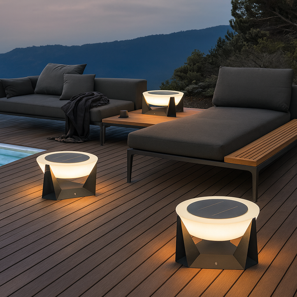 Lumozae | Smart Solar Patio Lamps Enhancing Modern Outdoor Spaces