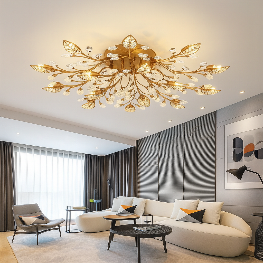 Lunaria | Crystal Luxury Ceiling Lamp for Elegant Home Living