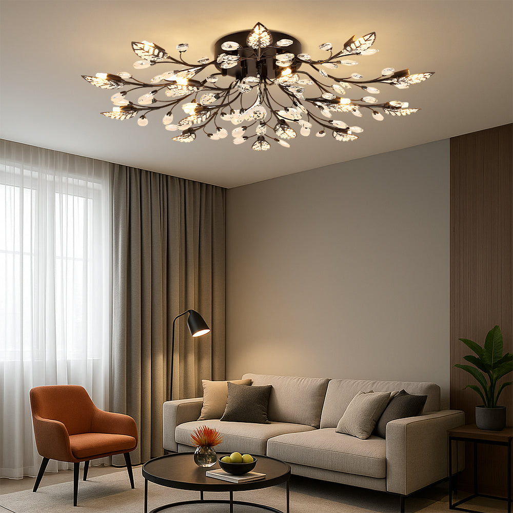 Lunaria | Crystal Luxury Ceiling Lamp for Elegant Home Living