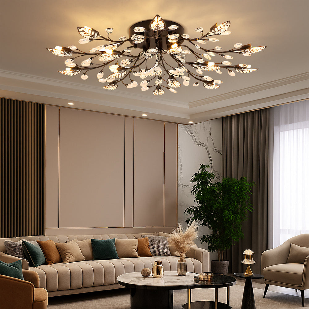 Lunaria | Crystal Luxury Ceiling Lamp for Elegant Home Living