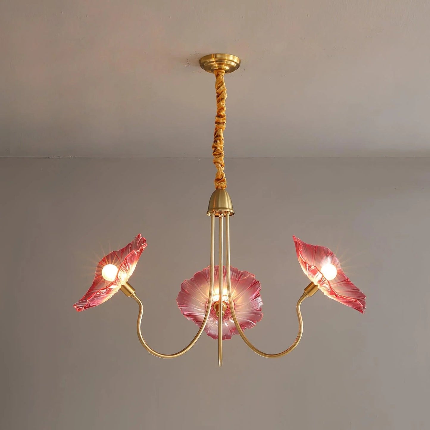 Lunaro | Elegant Lotus Leaf Chandelier for Home Interiors