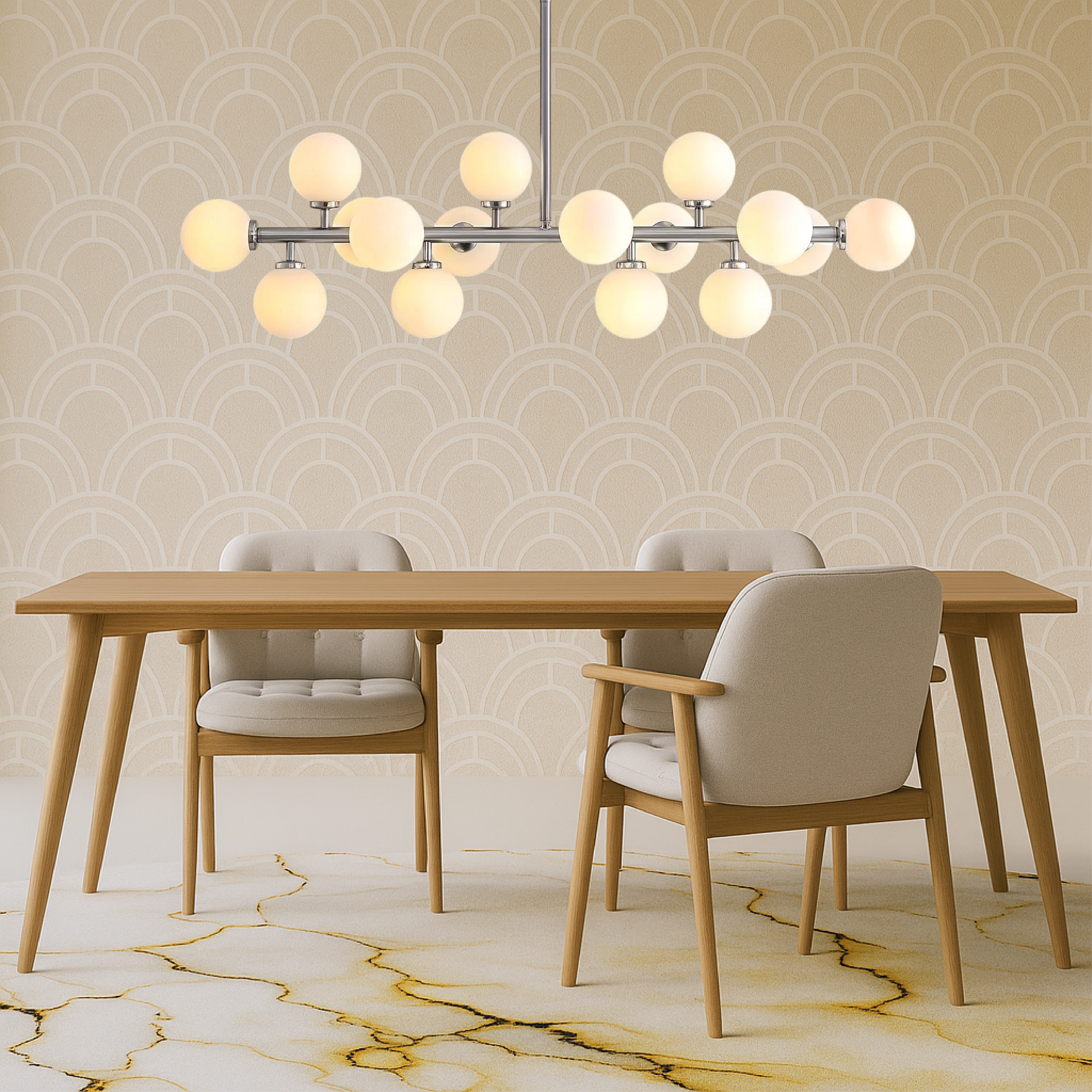 Lureth | Timeless 16-Piece Kitchen Pendant Lighting Set