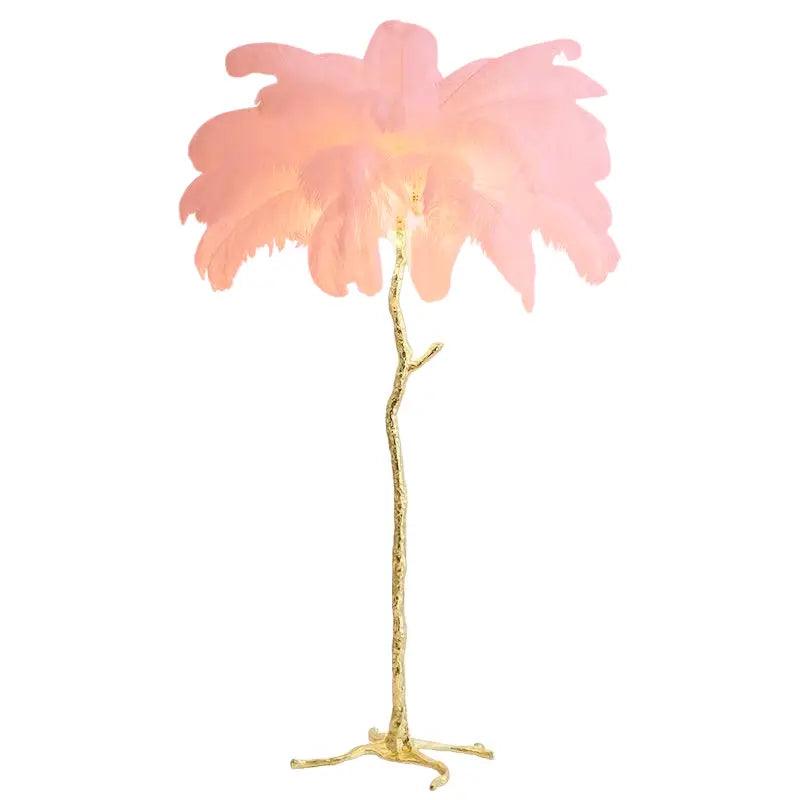 AuroraFluff | Stylish Nordic Floor Lamp with Luxurious Feather Design