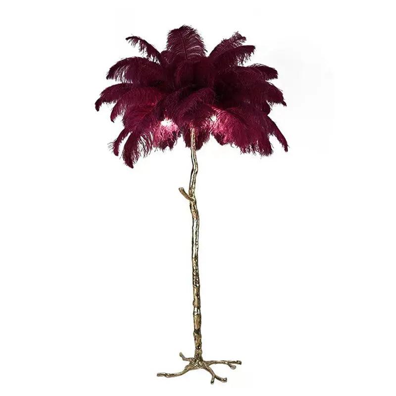 AuroraFluff | Stylish Nordic Floor Lamp with Luxurious Feather Design