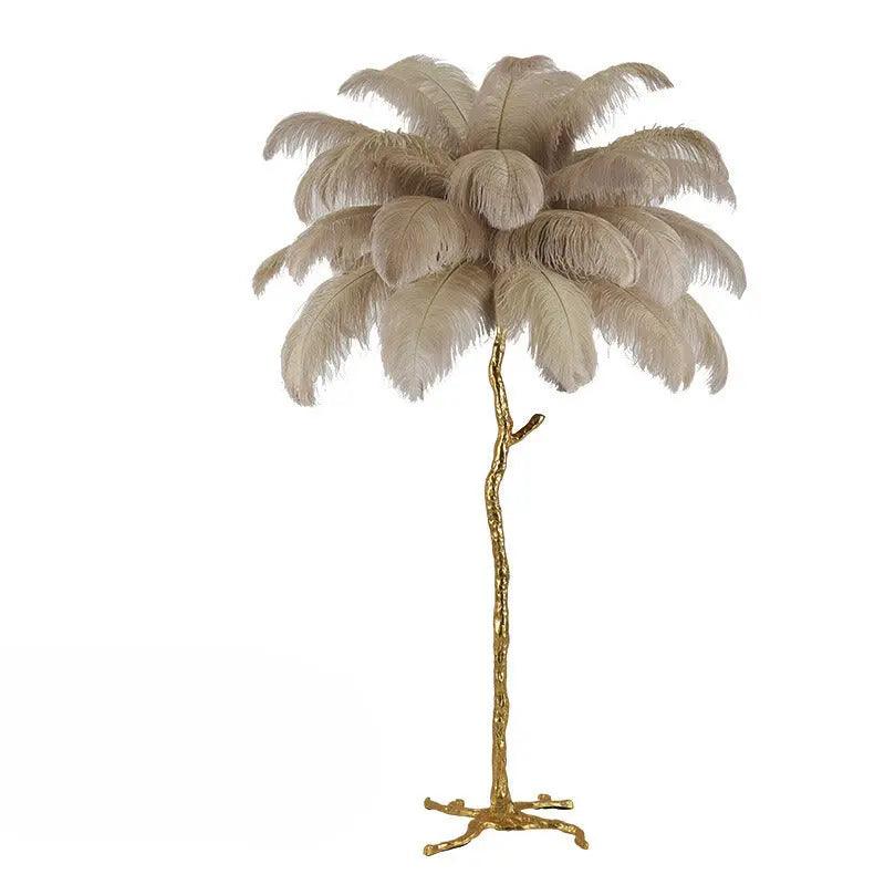 AuroraFluff | Stylish Nordic Floor Lamp with Luxurious Feather Design