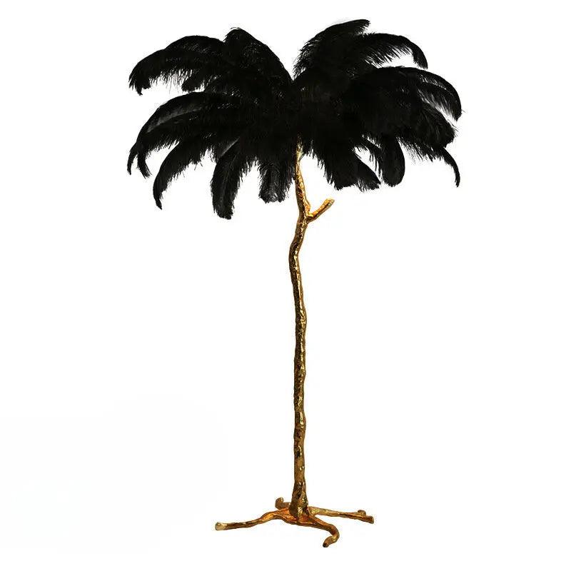 AuroraFluff | Stylish Nordic Floor Lamp with Luxurious Feather Design