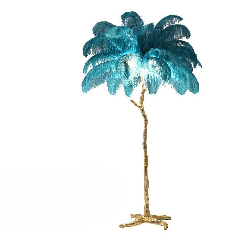 AuroraFluff | Stylish Nordic Floor Lamp with Luxurious Feather Design
