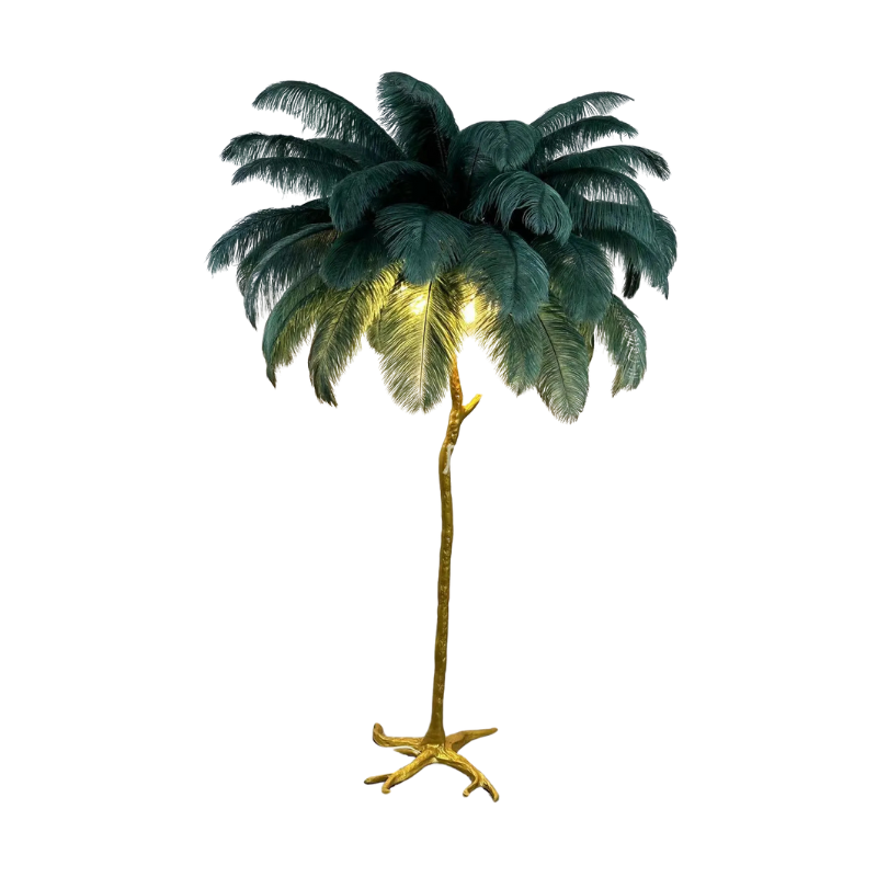 AuroraFluff | Stylish Nordic Floor Lamp with Luxurious Feather Design