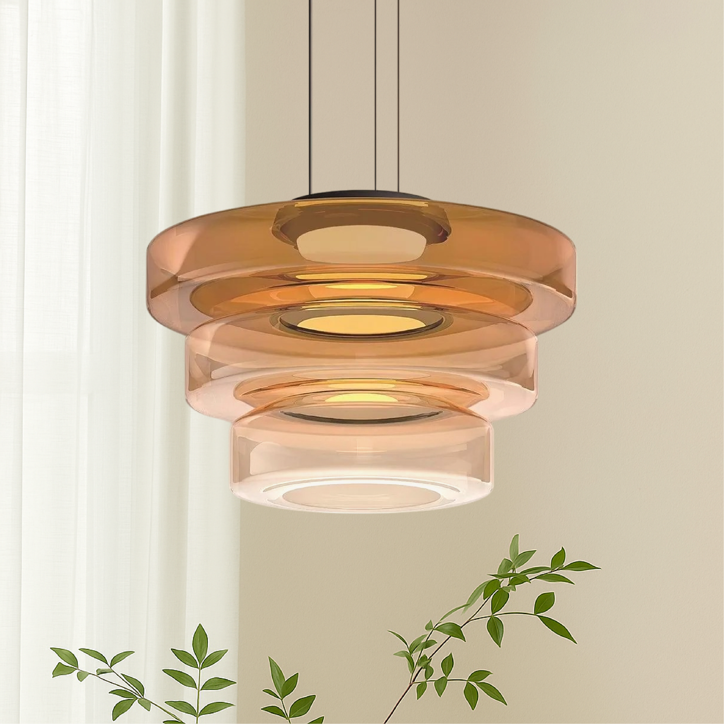 Luxelle | Danish Glass Pendant Lamp with Timeless Design
