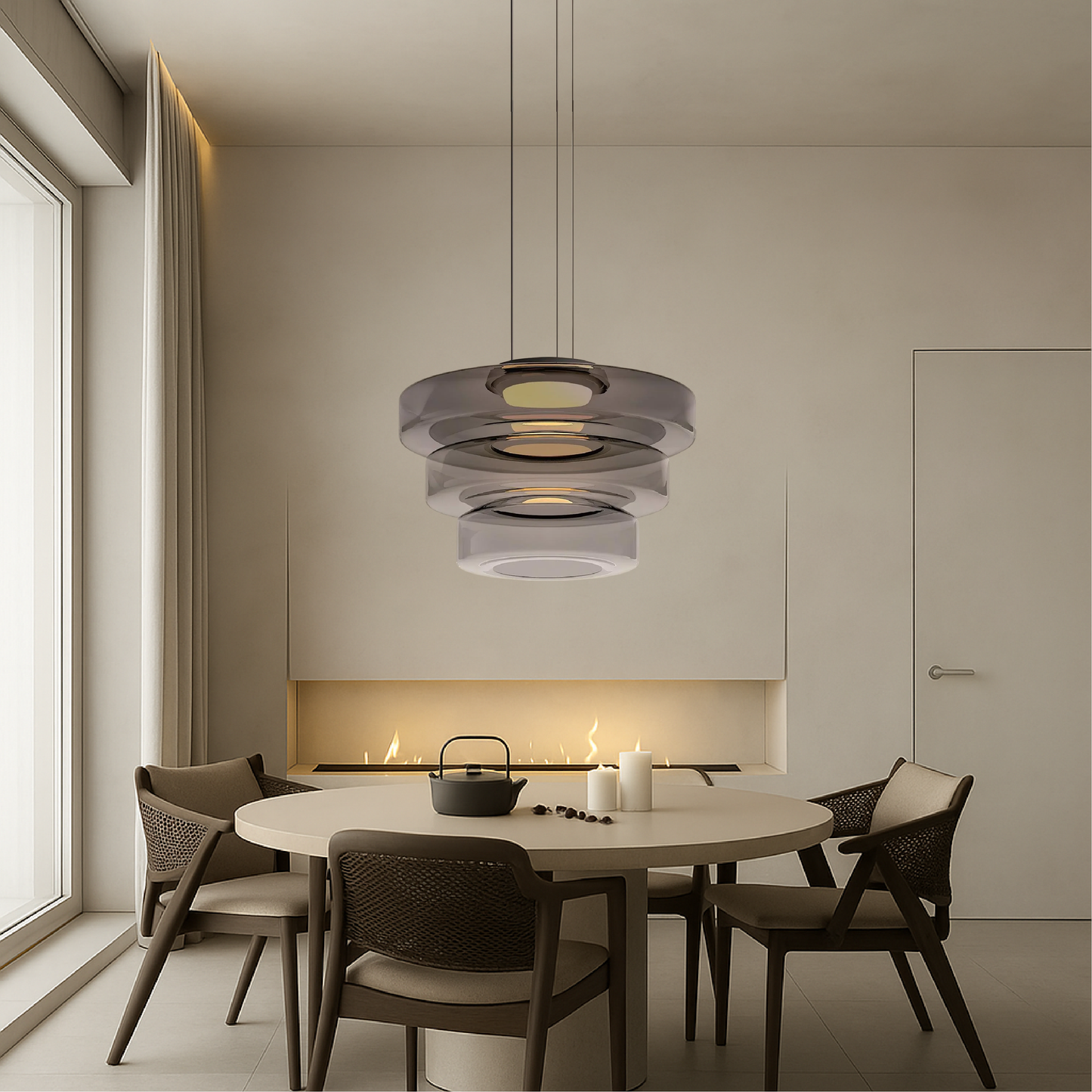 Luxelle | Danish Glass Pendant Lamp with Timeless Design