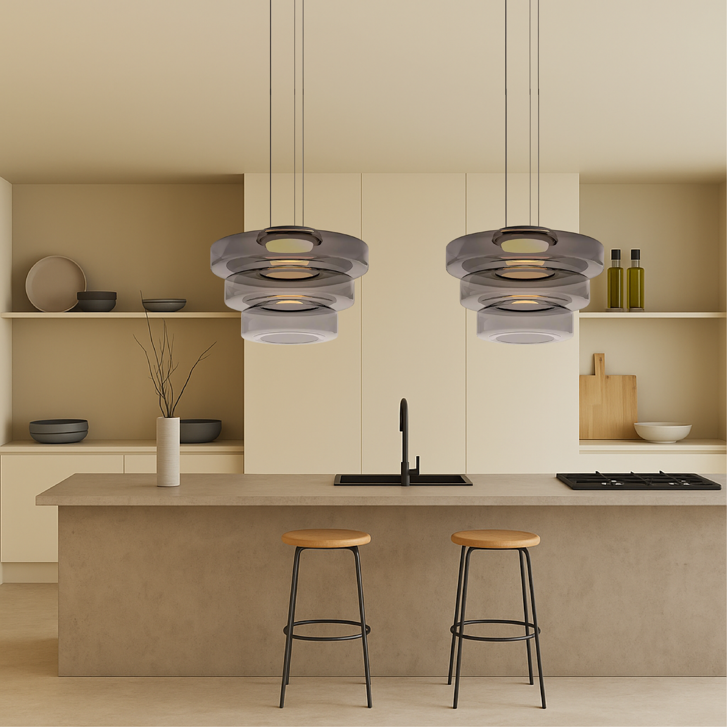Luxelle | Danish Glass Pendant Lamp with Timeless Design