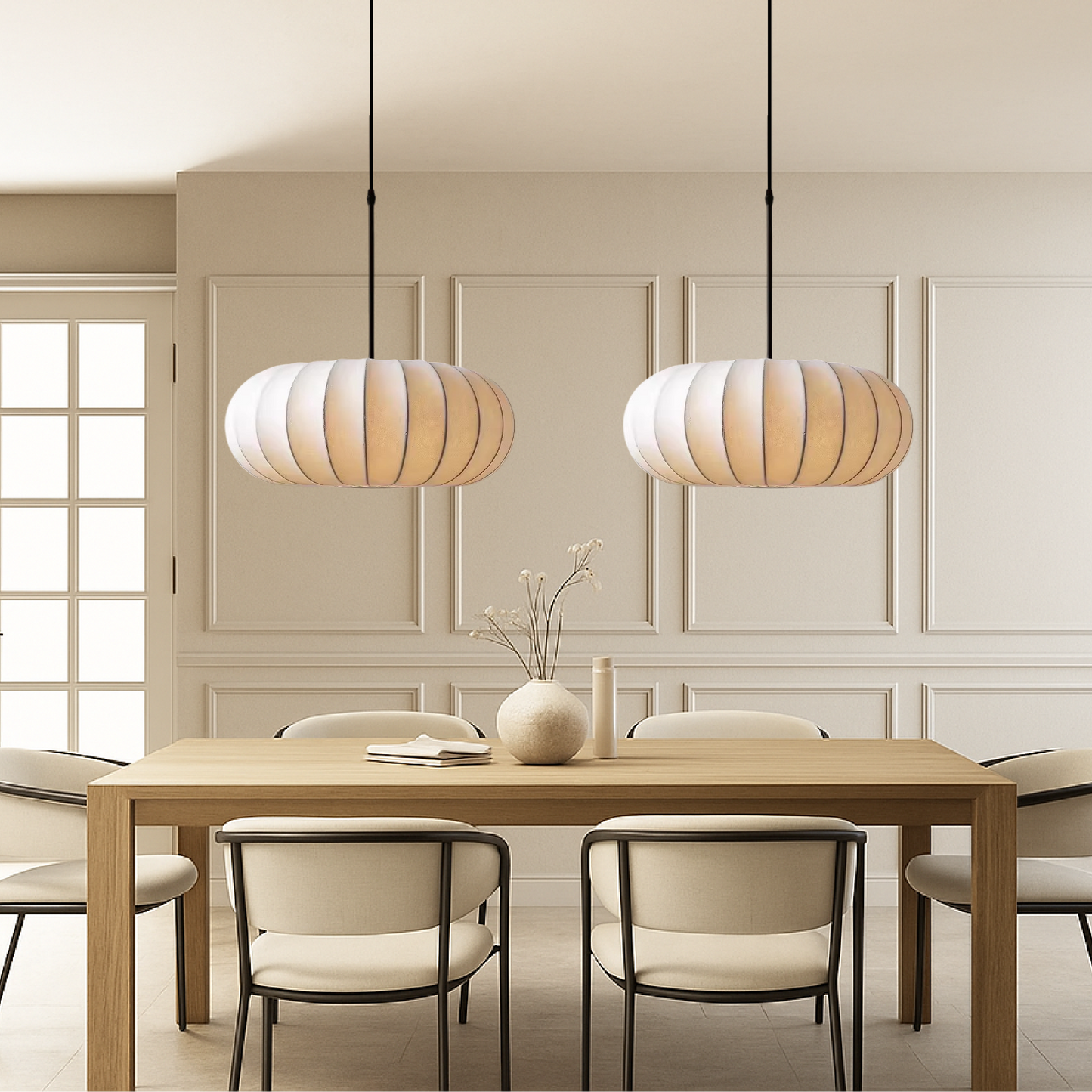 Luxona | Elegant Silk Pendant Light for Modern Living Spaces