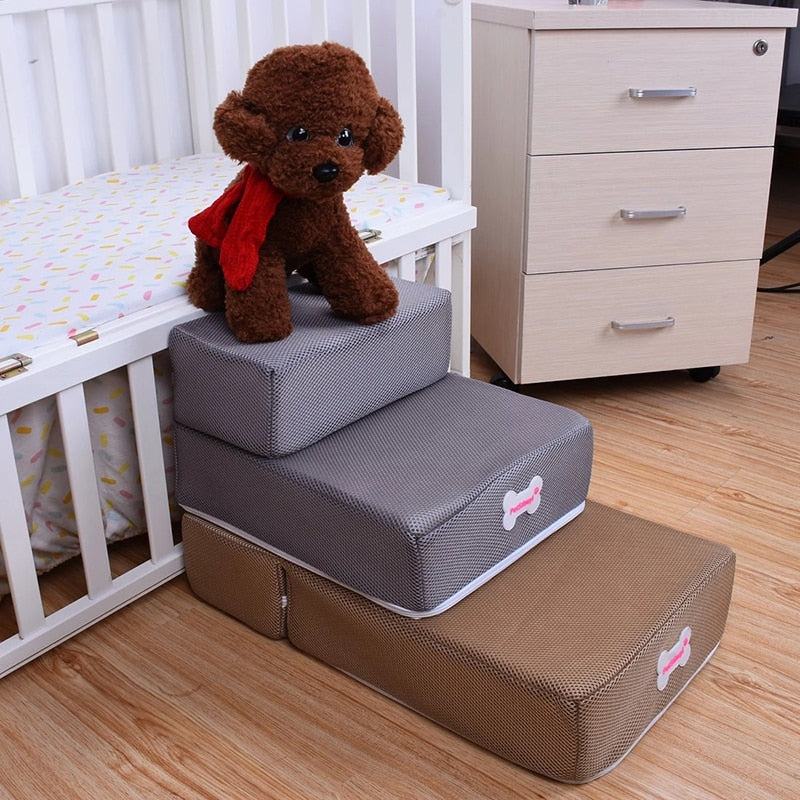 Premium Dog Steps – Non-Slip Pet Stairs for Bed & Sofa, Joint-Friendly Design for Small and Senior Dogs