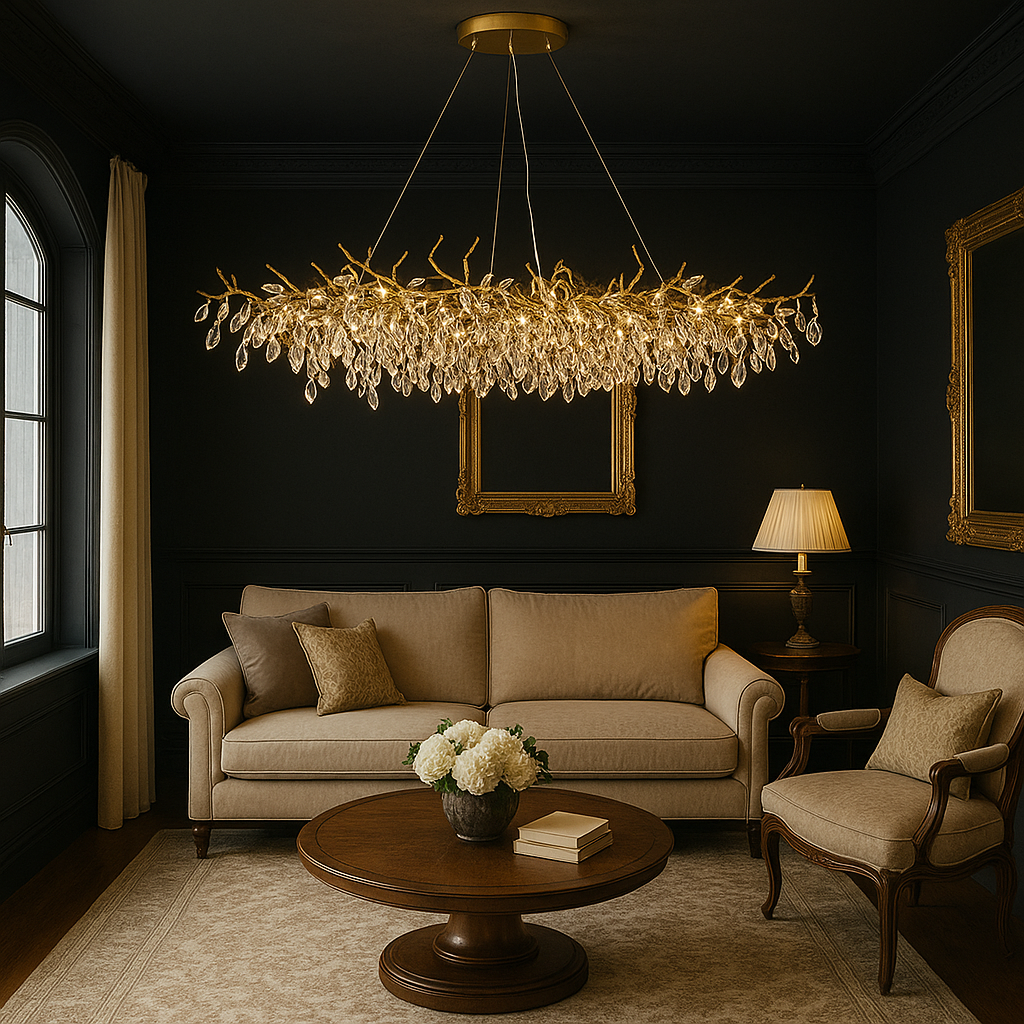 Luxvia | Elegant French Style Glass Chandelier