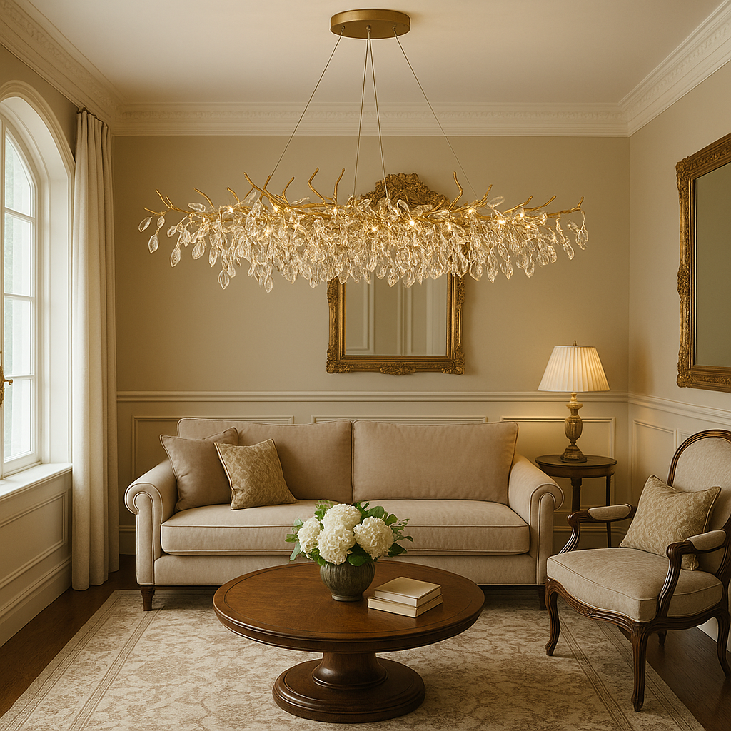 Luxvia | Elegant French Style Glass Chandelier