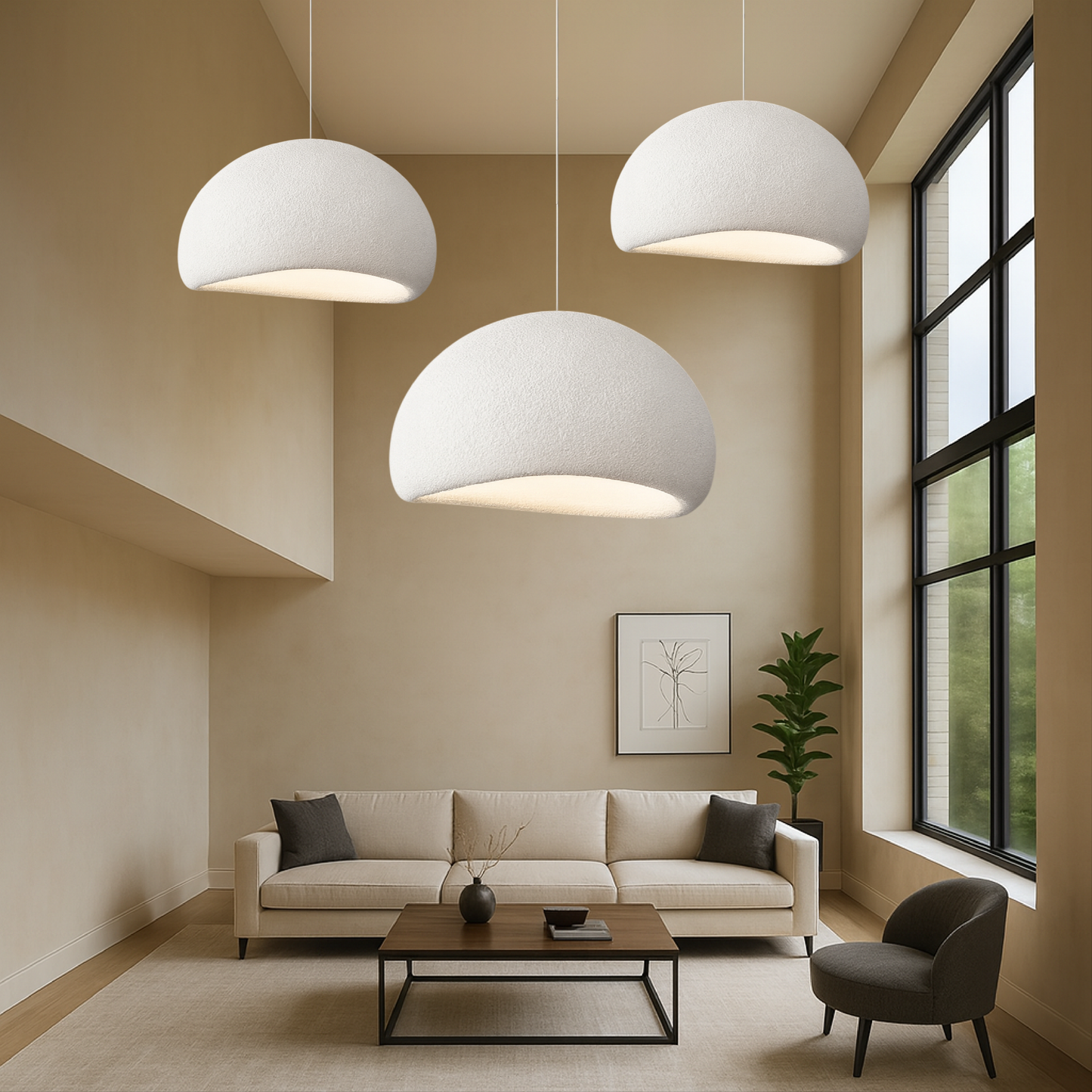 Lysian | Modern Wabi-Sabi Pendant Lamp with Minimalist Aesthetic