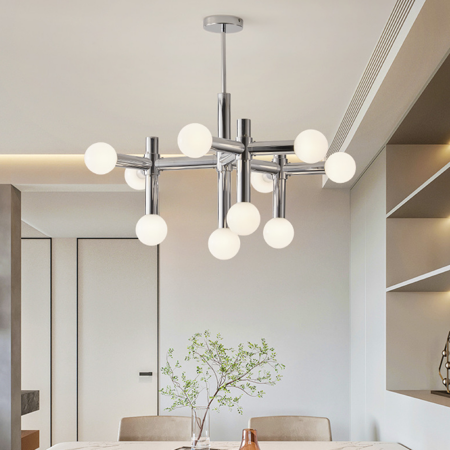 Lysiq | Bauhaus-Inspired Metal Chandelier for Modern Spaces