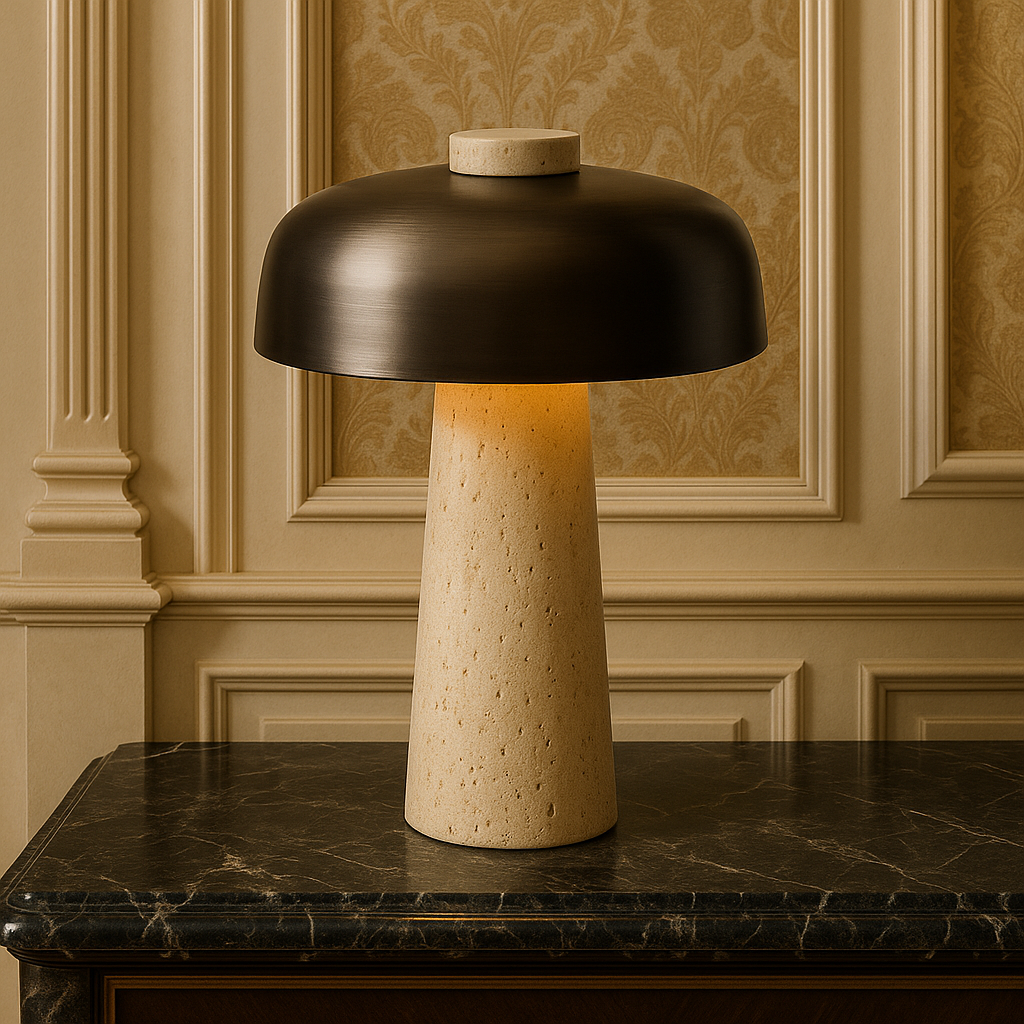Lytian | Travertine-Style Elegant Table Lamp