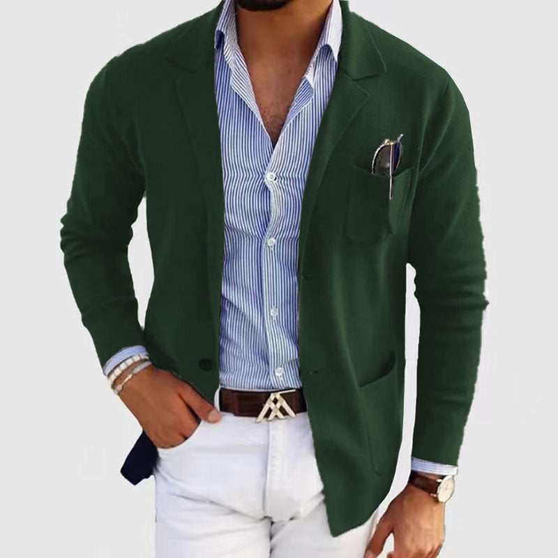 UrbanPoly Blazer – A casual polyester blazer designed for everyday wear.