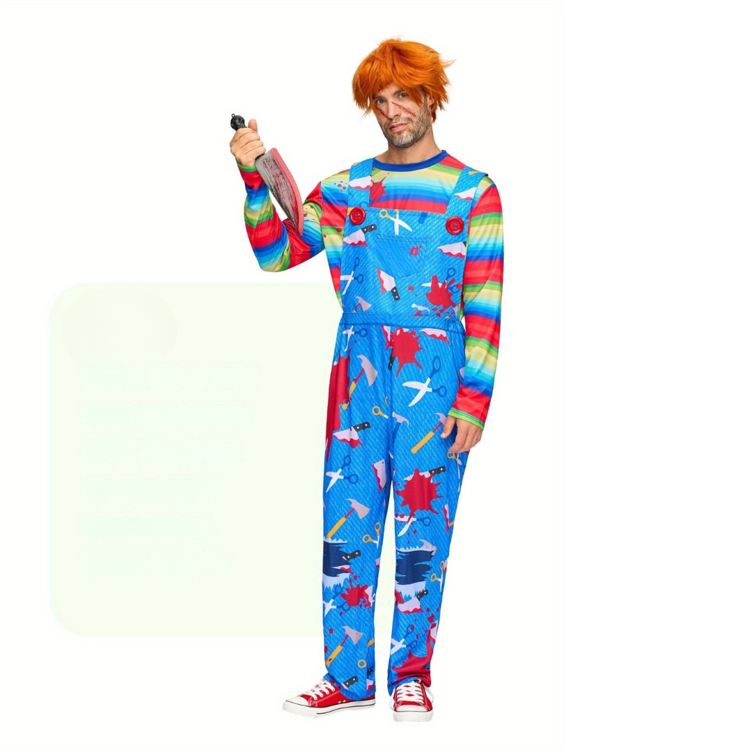 Men’s Horror Halloween Costume | Creepy Killer Scary Outfit
