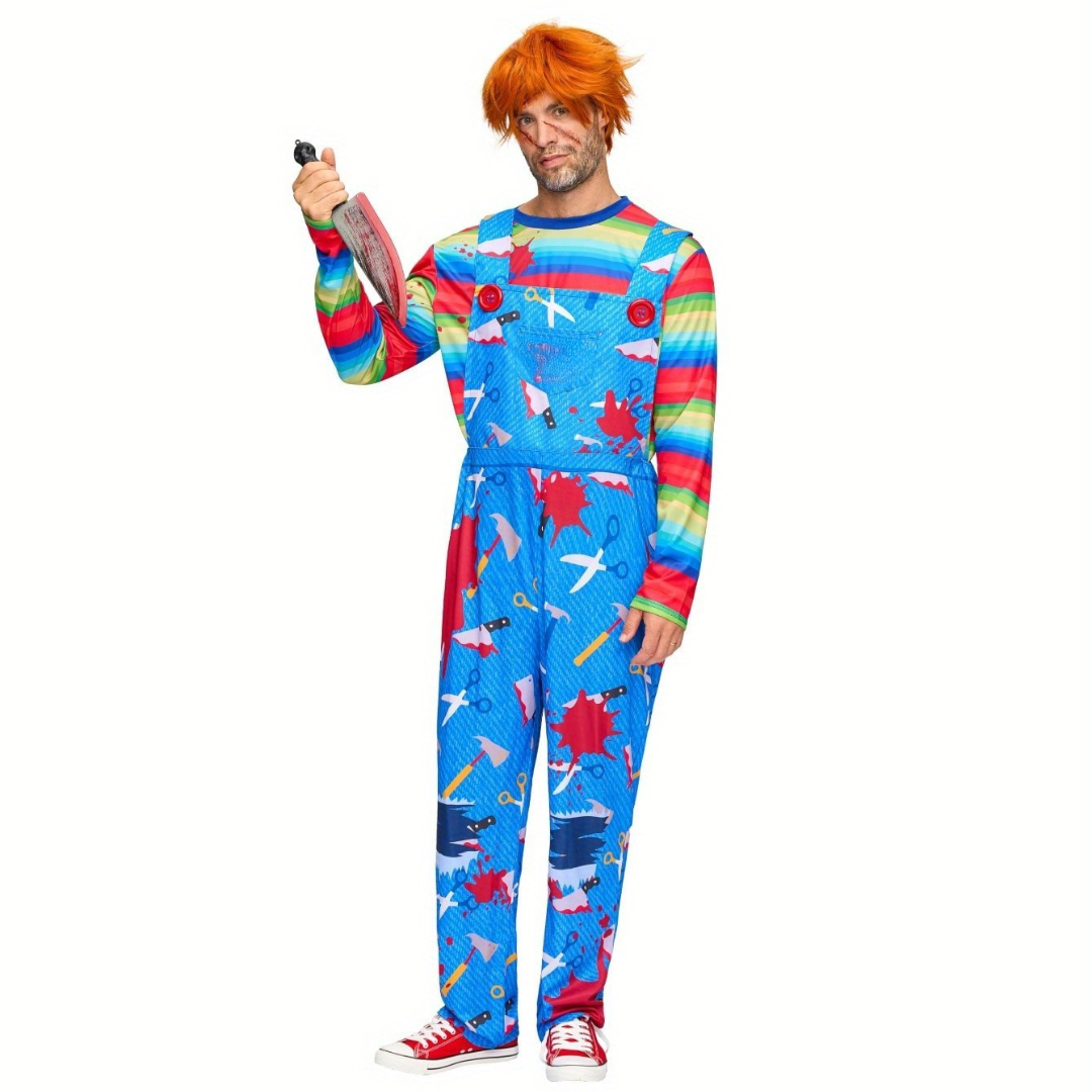Men’s Horror Halloween Costume | Creepy Killer Scary Outfit