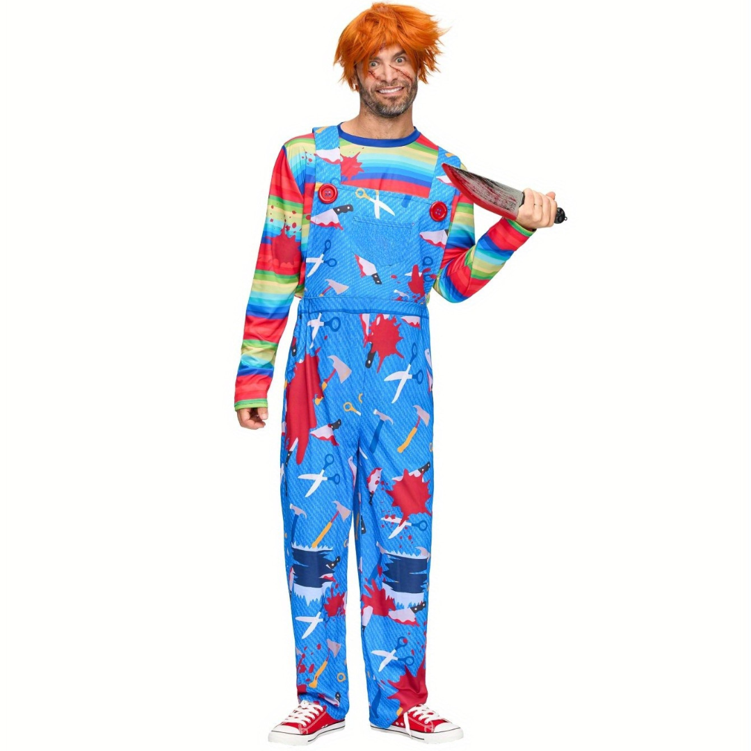 Men’s Horror Halloween Costume | Creepy Killer Scary Outfit