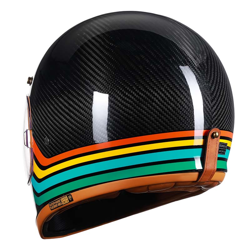Men's Full Face Motorcycle Helmet Carbon Fiber Lightweight DOT ECE Approved