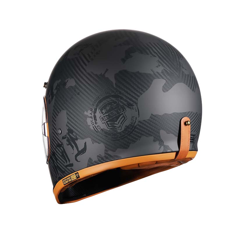Men’s Motorcycle Helmet Full Face – Ultra-Light Carbon Fiber, DOT/ECE Approved