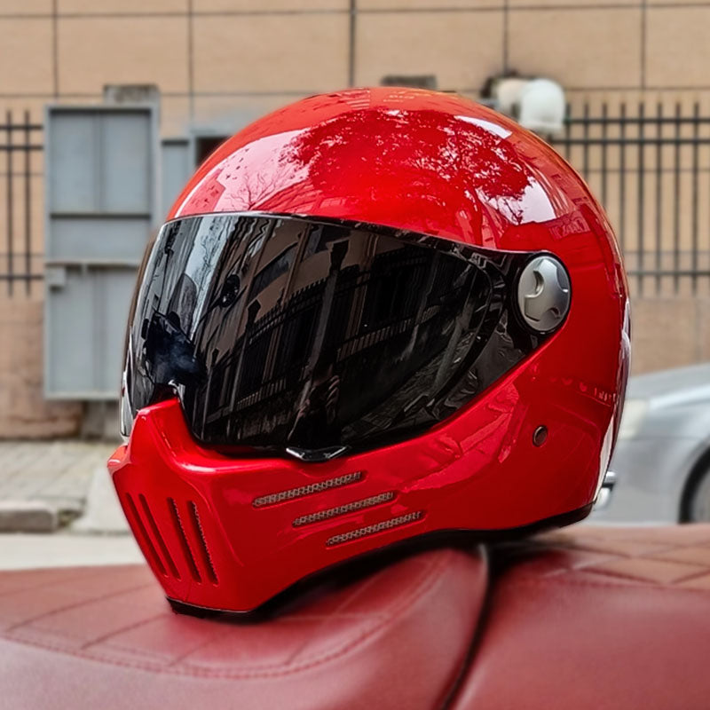 Men’s Full Face Motorcycle Helmet DOT ECE Approved ABS Dark Visor