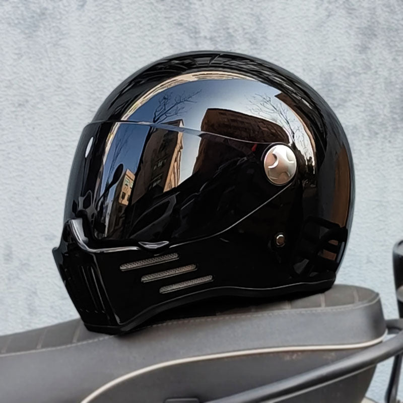 Men’s Full Face Motorcycle Helmet DOT ECE Approved ABS Dark Visor