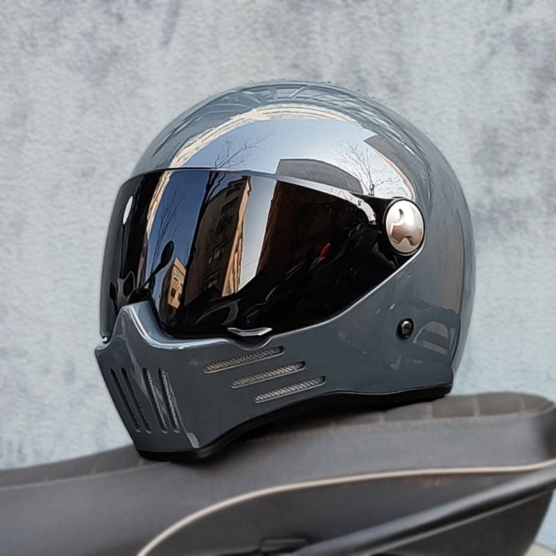 Men’s Full Face Motorcycle Helmet DOT ECE Approved ABS Dark Visor