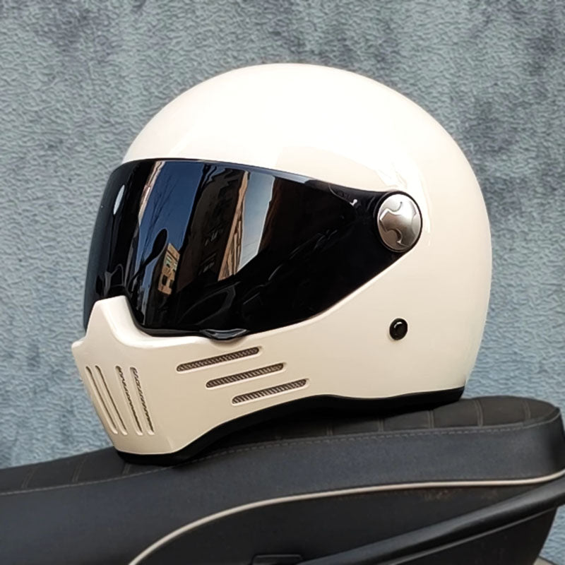 Men’s Full Face Motorcycle Helmet DOT ECE Approved ABS Dark Visor