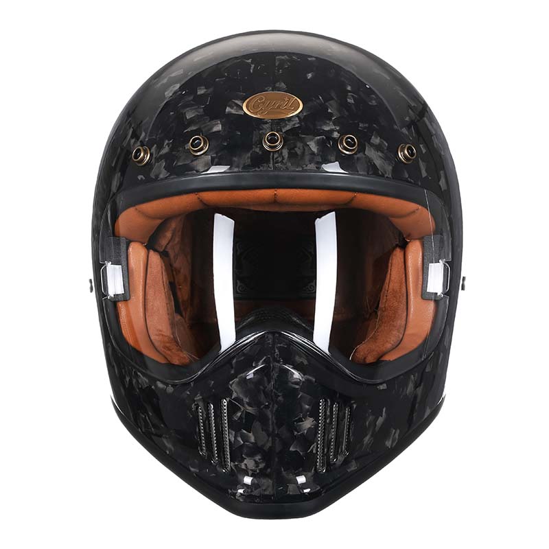 Lightweight Carbon Fiber Motorcycle Helmet – Full Face Protection, DOT & ECE