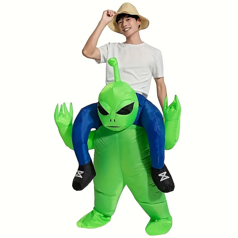 Men’s Inflatable Alien Costume – Ride-On Illusion Style | Halloween Outfit