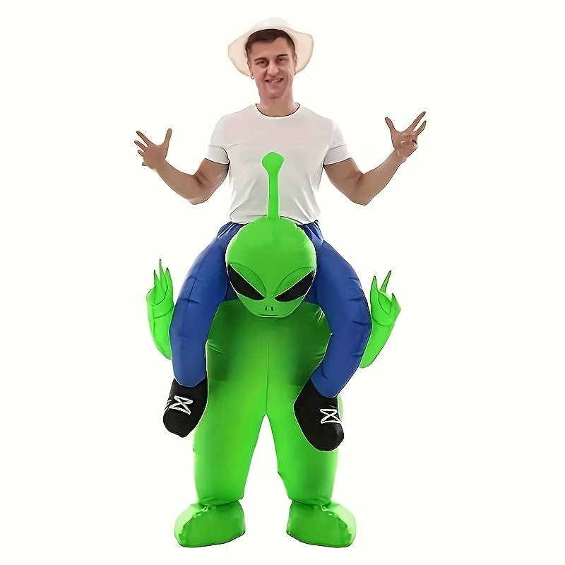 Men’s Inflatable Alien Costume – Ride-On Illusion Style | Halloween Outfit