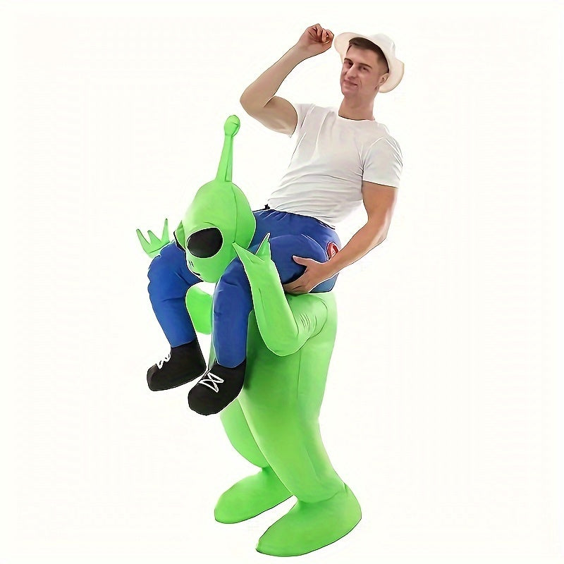 Men’s Inflatable Alien Costume – Ride-On Illusion Style | Halloween Outfit