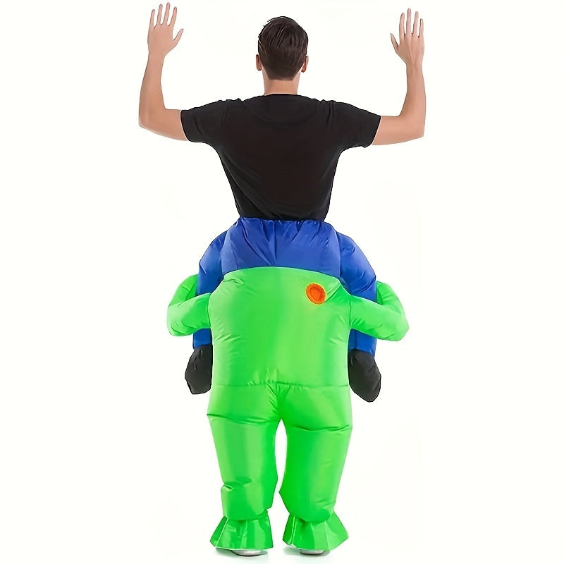 Men’s Inflatable Alien Costume – Ride-On Illusion Style | Halloween Outfit